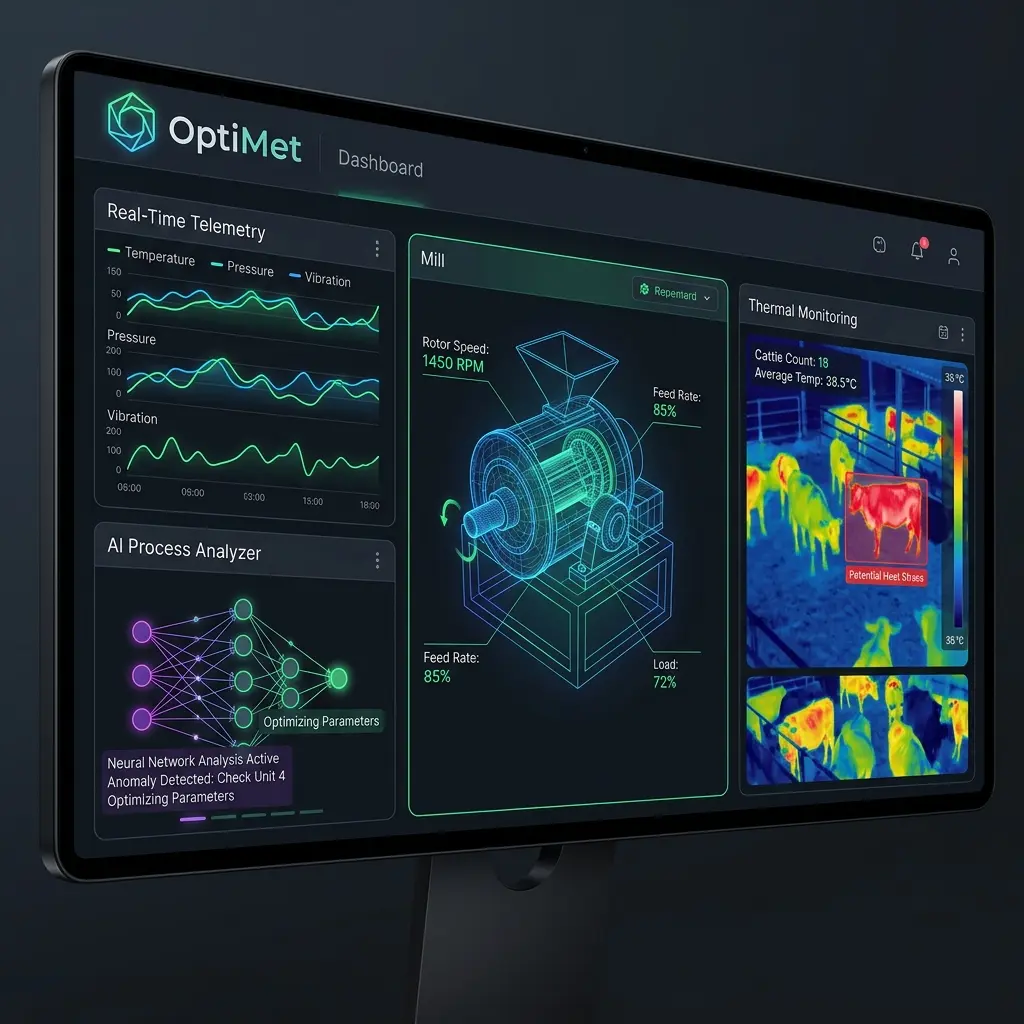 OptiMet Dashboard Mockup